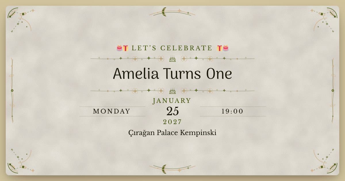 Digital invitation link preview with Invitation+: Invitation card