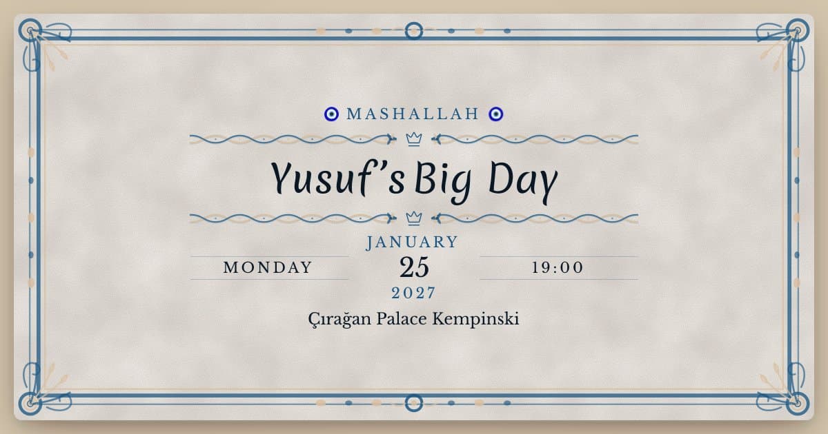 Digital invitation link preview with Invitation+: Invitation card